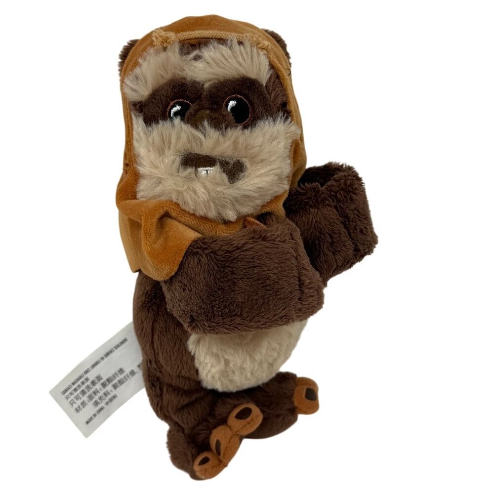 Disney Parks Ewok Wicket Snuggle Snapper 9" Star Wars Plush Wrist Slap Bracelet